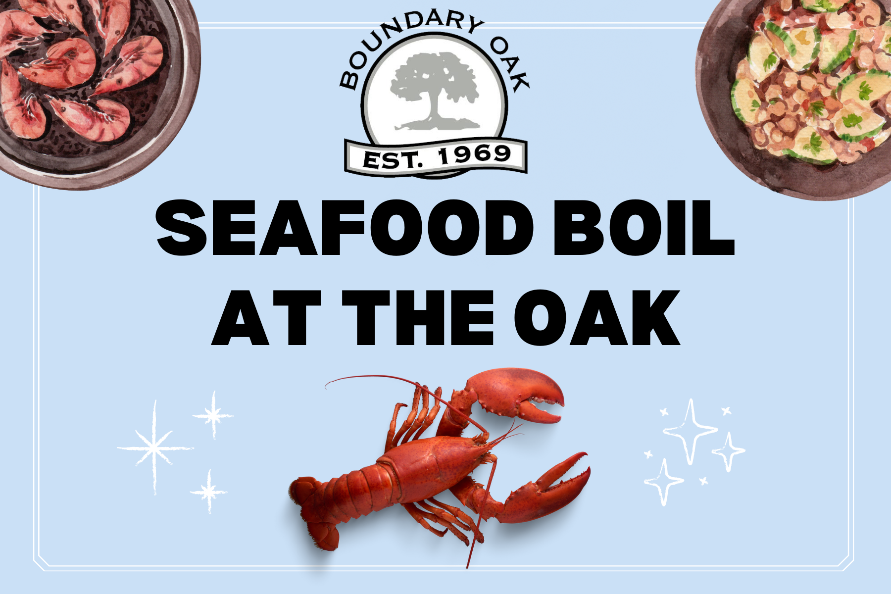 Seafood Boil at the Oak Email Header 6 x 4 in